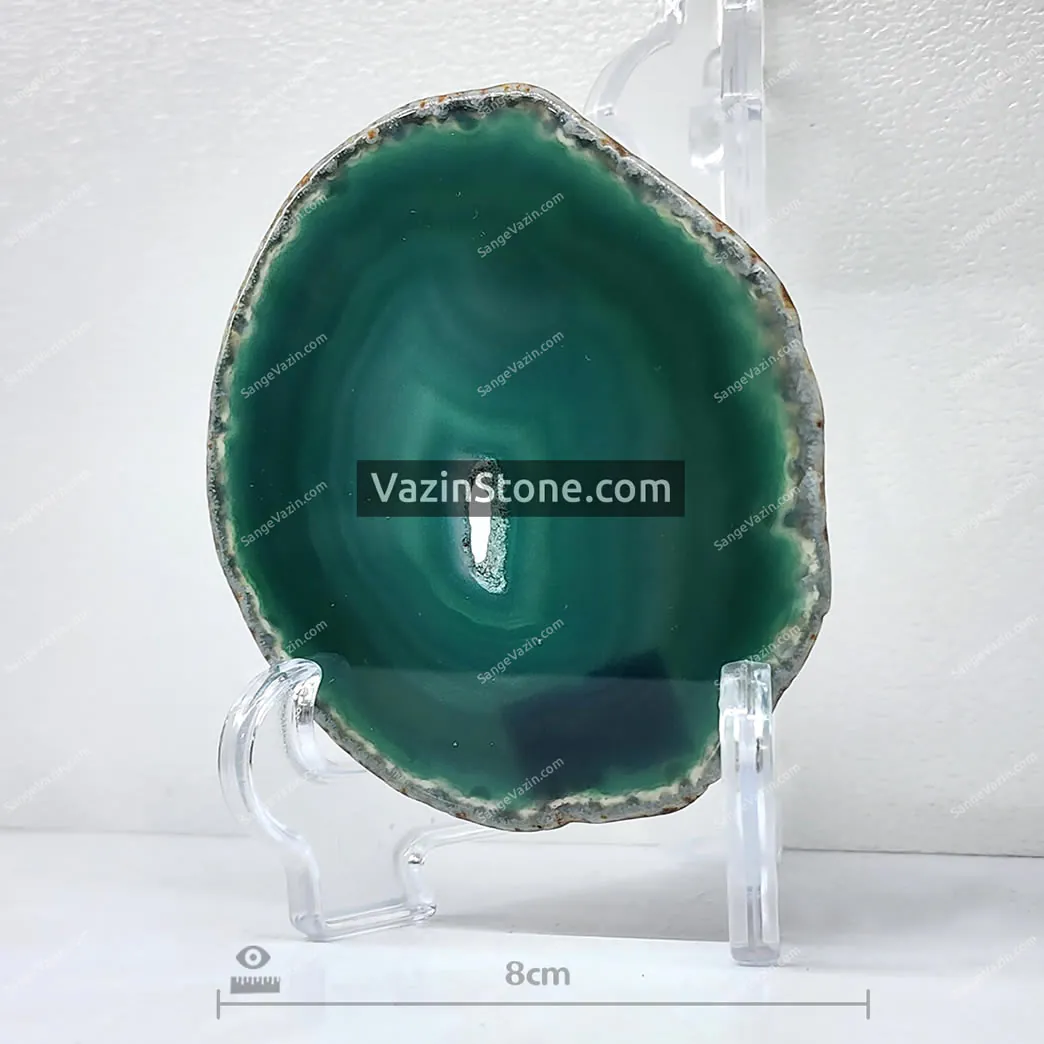 brazil agate green slice 