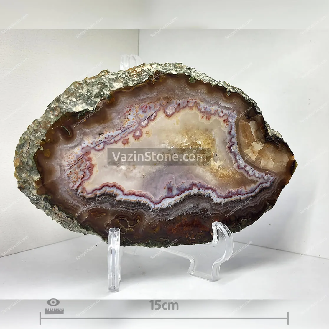 iran agate brown crema rough