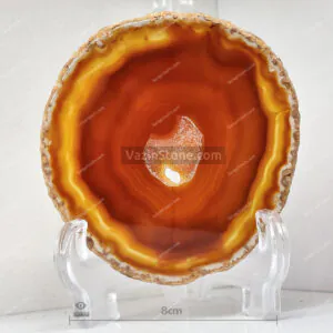 Orange brown agate stone