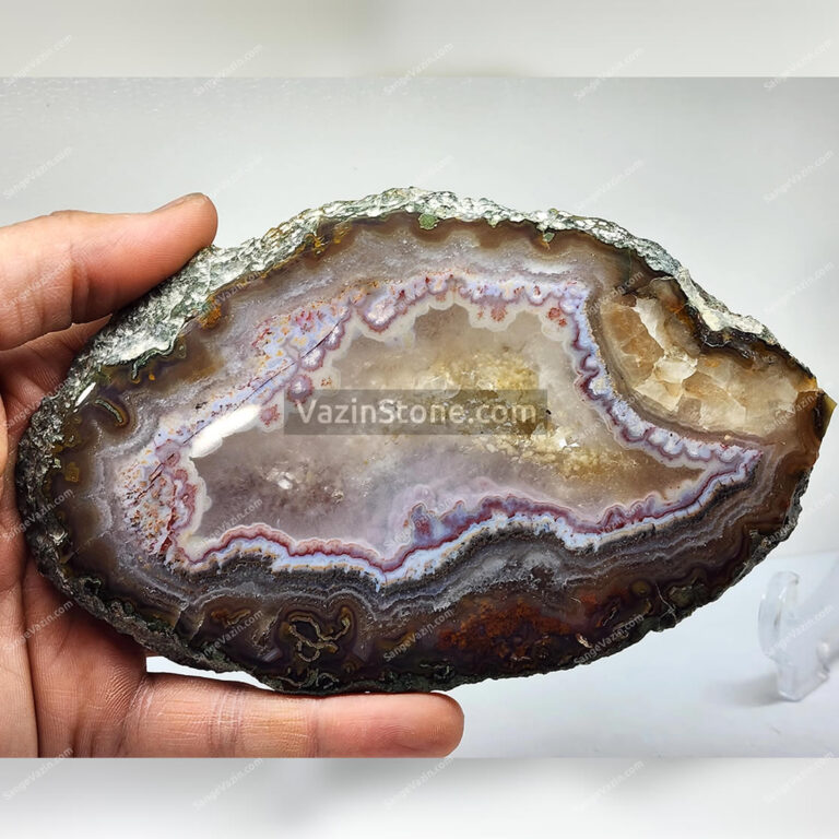 Slice Of Crimson Cream Iranian Agate Slice | Buy agate stone