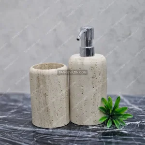 Aila stone liquid soap dispenser without soap holder