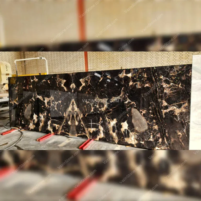 Black plasma marble stone