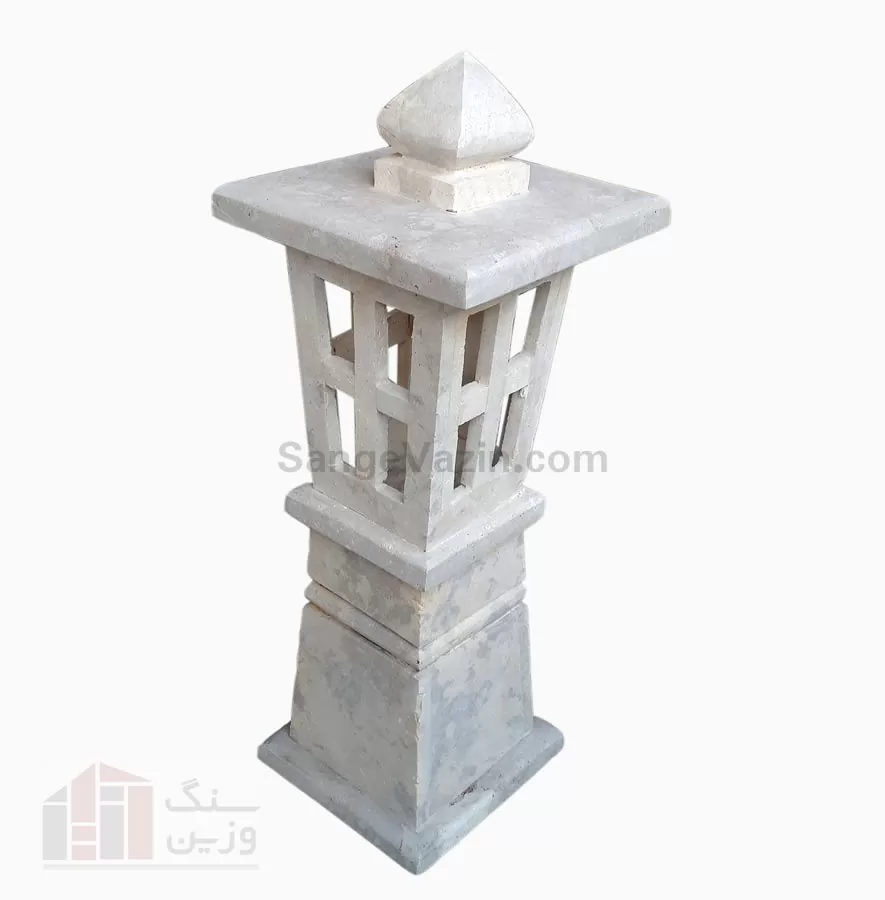 granite stone lamp post